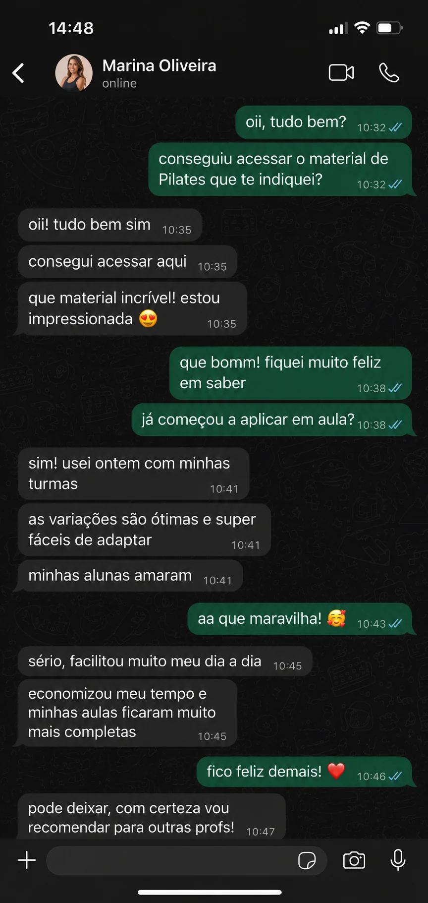 Depoimento de professora 1